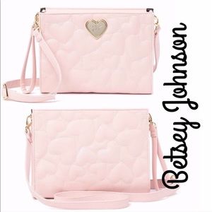 Betsey Johnson Heart Crossbody Bag